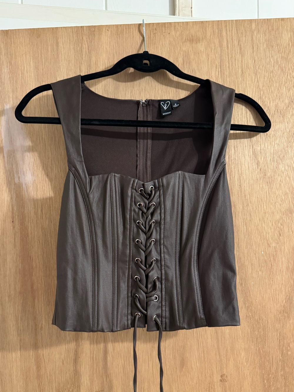 Windsor No Rules Just Looks Lace-Up Corset Top